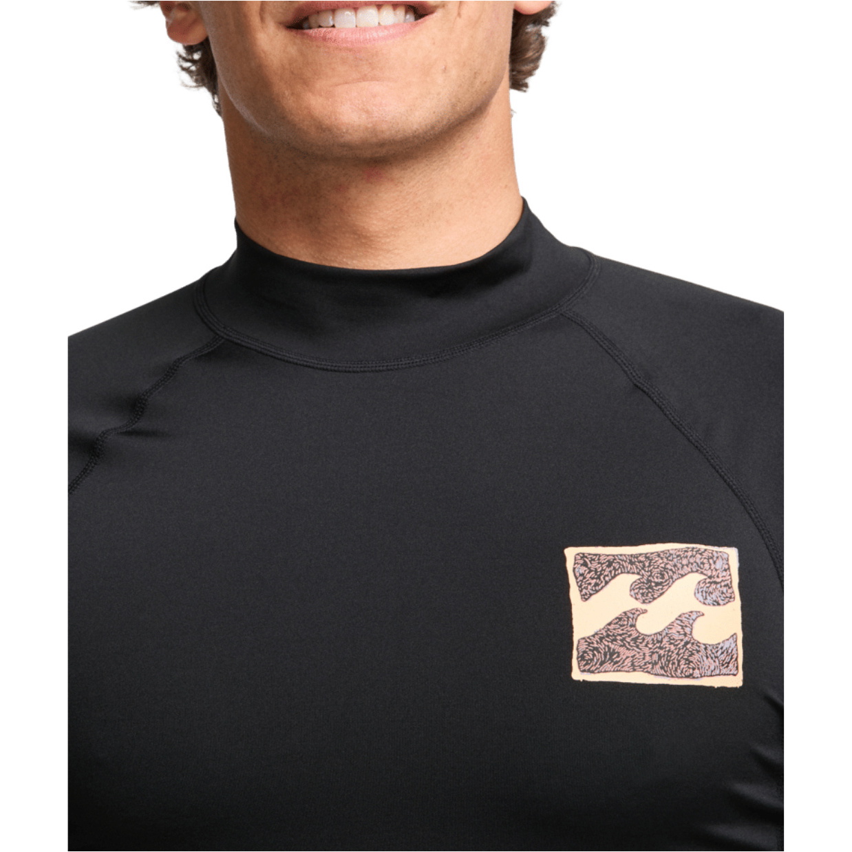 2026 Billabong Da Uomo Riedizione Della Canotta In Lycra A Maniche Lunghe EBYWR03026 - Black